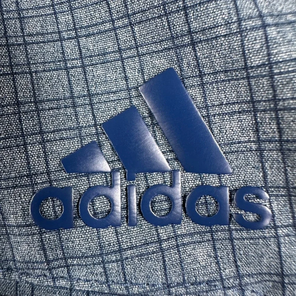 Adidas Shorts Mens 38 Blue Grey Grid Pattern Golf Performance‎ GU5103